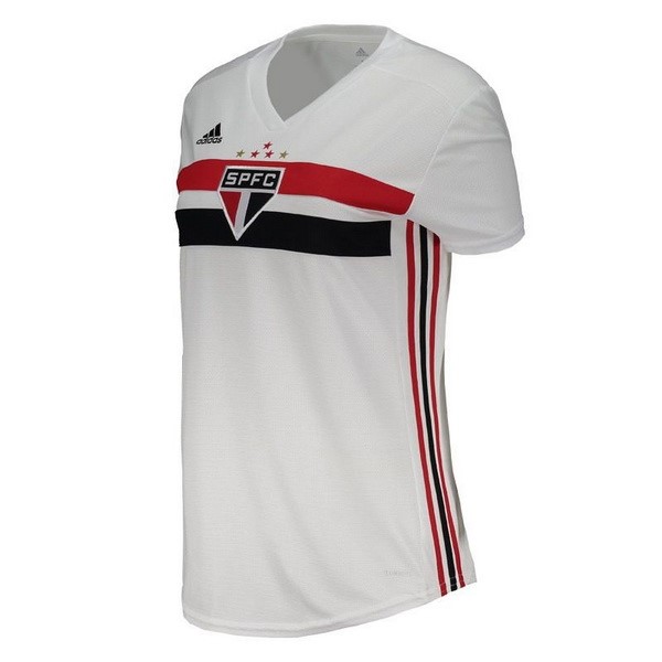 Camiseta São Paulo 1ª Kit Mujer 2019 2020 Blanco